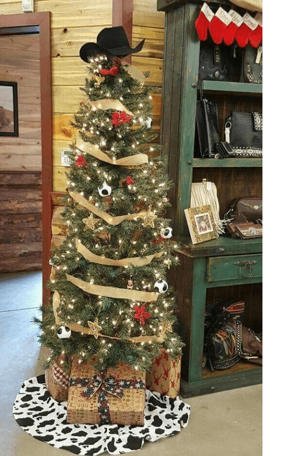 rustic christmas tree