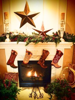 cowboy boot stockings