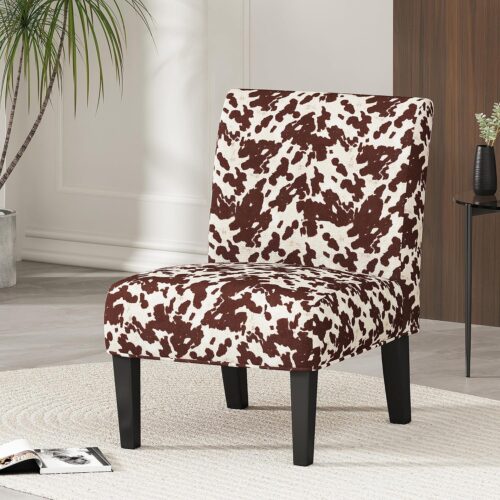 cow print dining chair