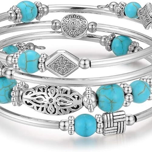 turquoise wrap bracelet