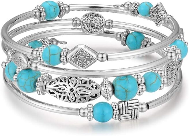 turquoise wrap bracelet