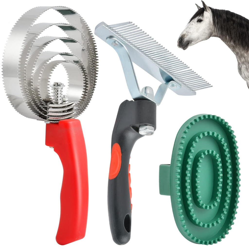 grooming brushes curry combs