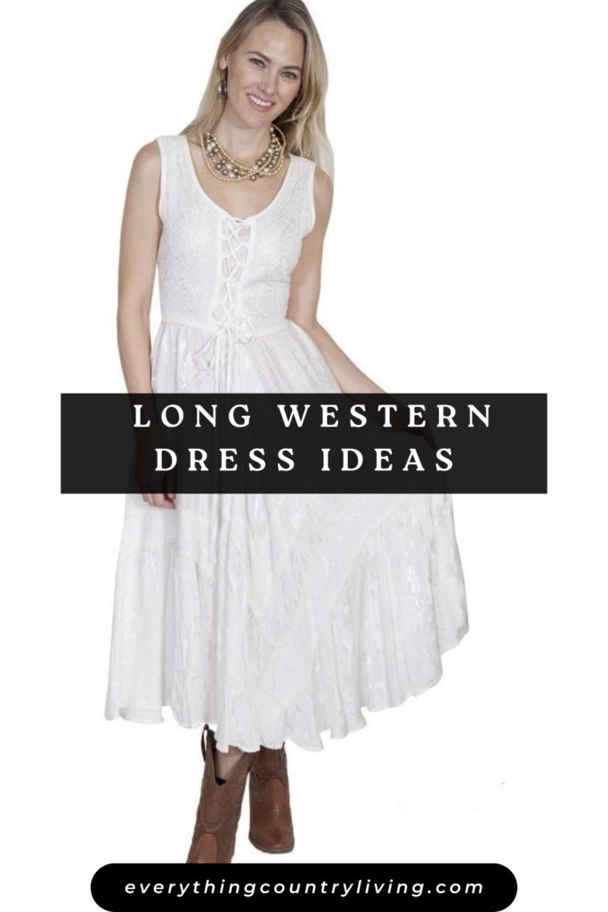 western wedding dress