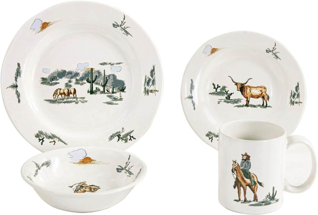 picture of ranch western dinnerware