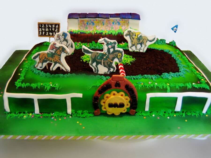 horse cake ideas for racetrack cake