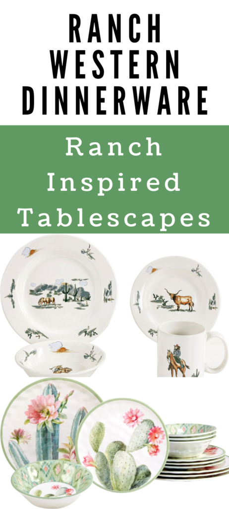  ranch western dinnerware
