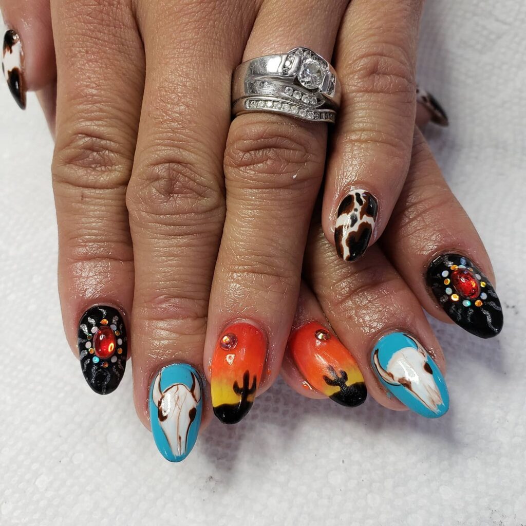 cowgirl nail designs