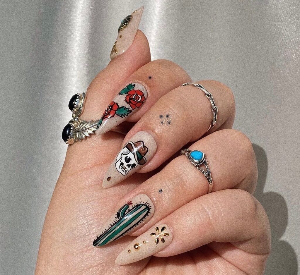 cowgirl nail designs