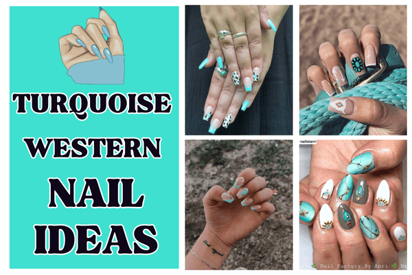  Turquoise Western Nail Designs