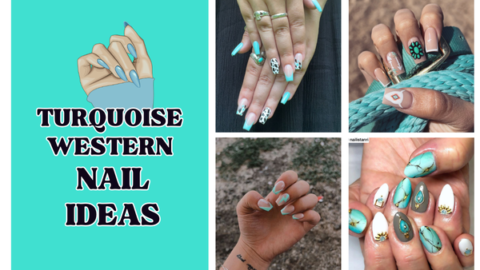 turquoise nail designs