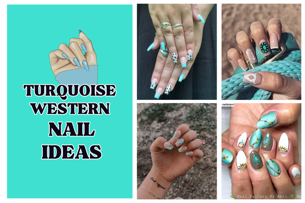 turquoise nail designs