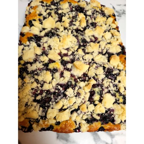 baked blueberry cake