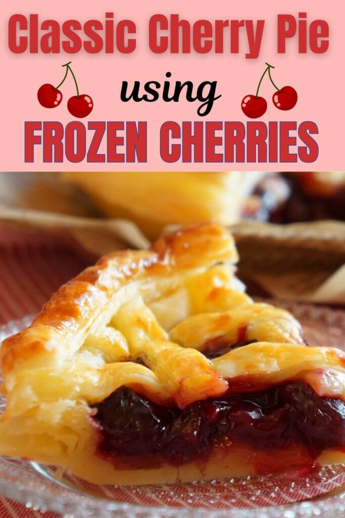 Classic cherry pie. how to make cherry pie with frozen cherries