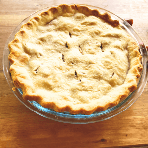 old fashioned rhubarb pie 