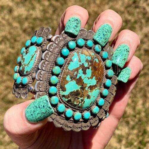  Turquoise Western Nail Designs