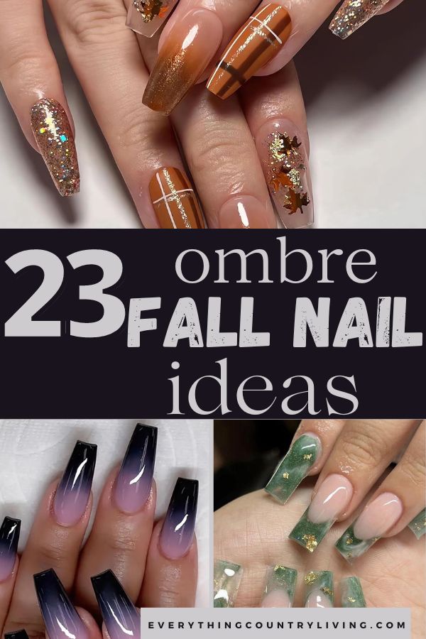 Ombre Fall Nail Designs