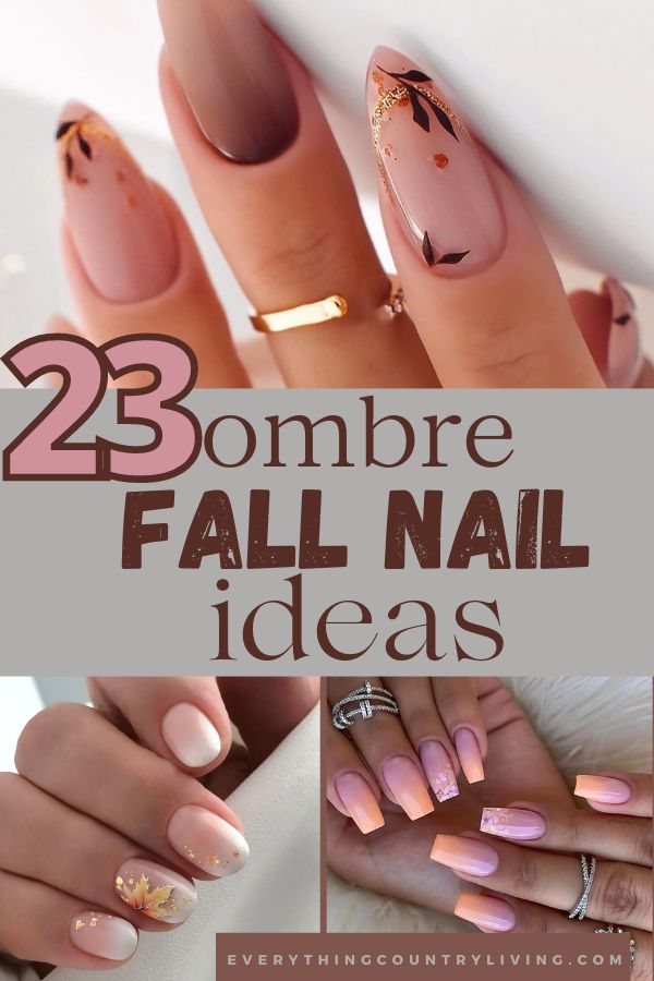 Ombre Fall Nail Designs