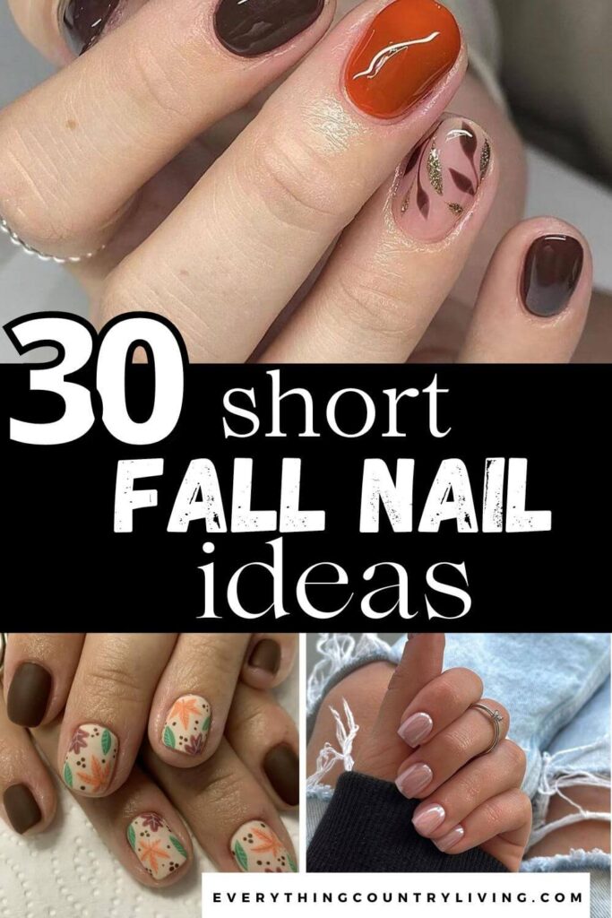 Fall short nail designs 