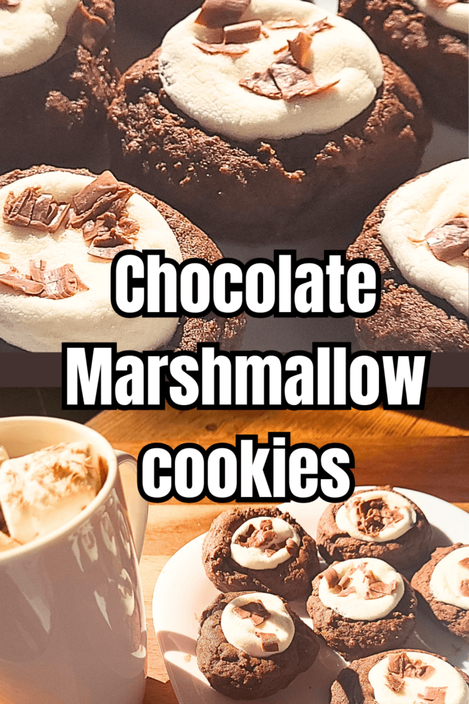 chocolate and marshmallow cookies