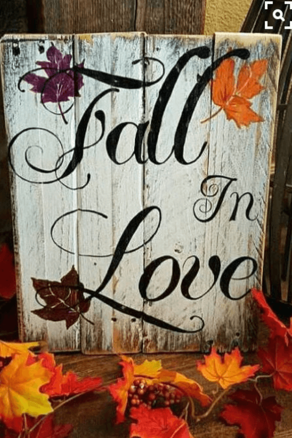 fall sign DIY fall yard decor ideas