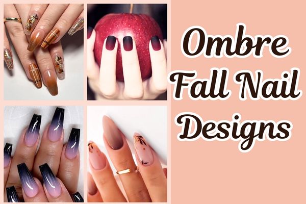 ombre fall nail designs