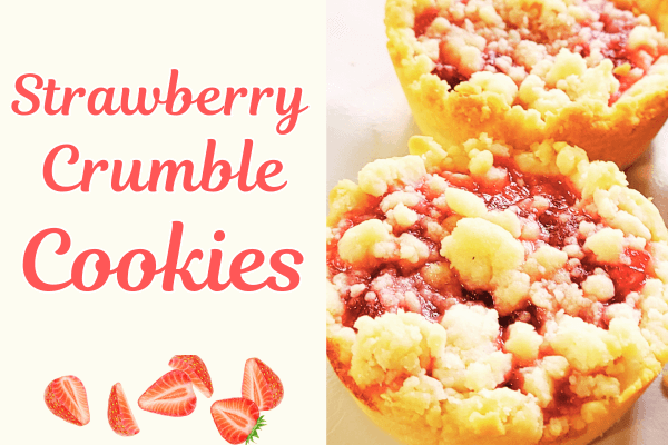 strawberry crumble cookies recipe