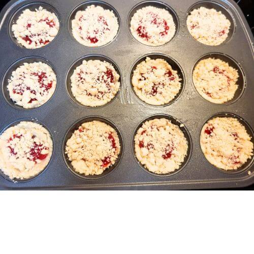 Strawberry Crumble Cookies before cooking