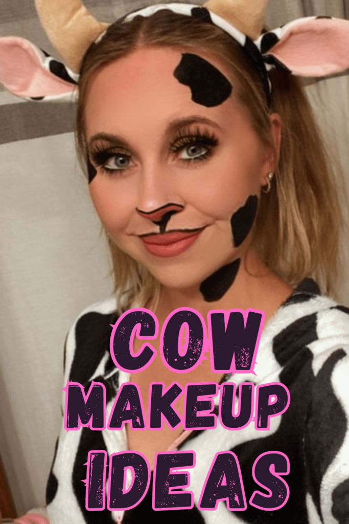 cow makeup for halloween
