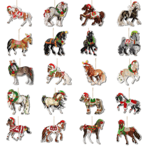 horse Christmas ornaments 