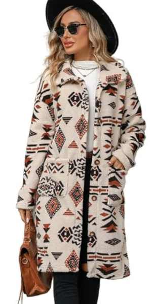 Cozy Western Winter Outfit a western print jacket