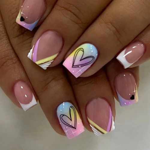 Valentines press on nails